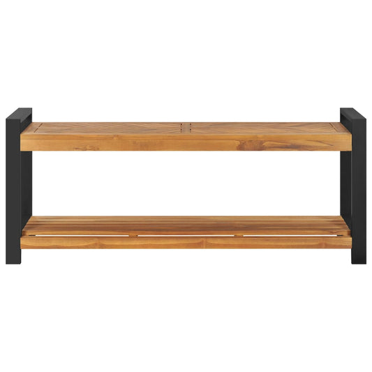 vidaXL Bench 120 cm Solid Teak Wood