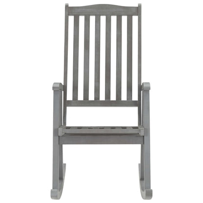 vidaXL Rocking Chair | Grey | Solid Acacia Wood | Standard |  Durable