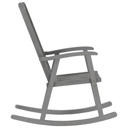vidaXL Rocking Chair | Grey | Solid Acacia Wood | Standard |  Durable