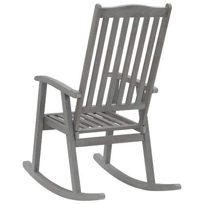 vidaXL Rocking Chair | Grey | Solid Acacia Wood | Standard |  Durable