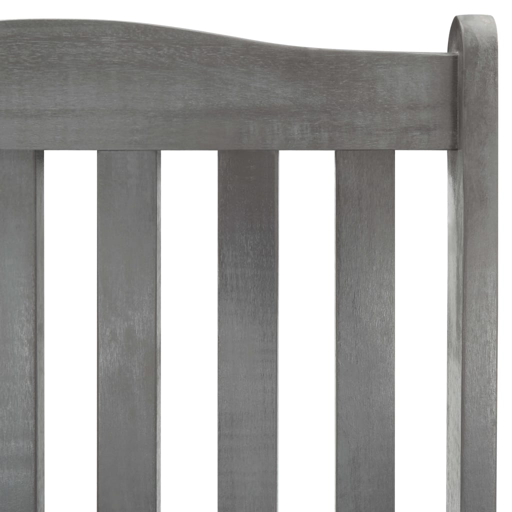 vidaXL Rocking Chair | Grey | Solid Acacia Wood | Standard |  Durable