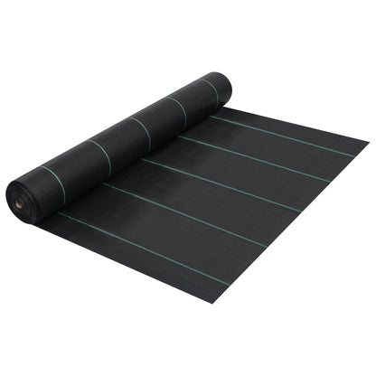 vidaXL Weed & Root Control Mat Black 2x5 m PP