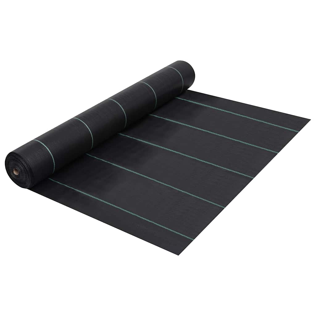 313064 vidaXL Weed & Root Control Mat Black 2x5 m PP