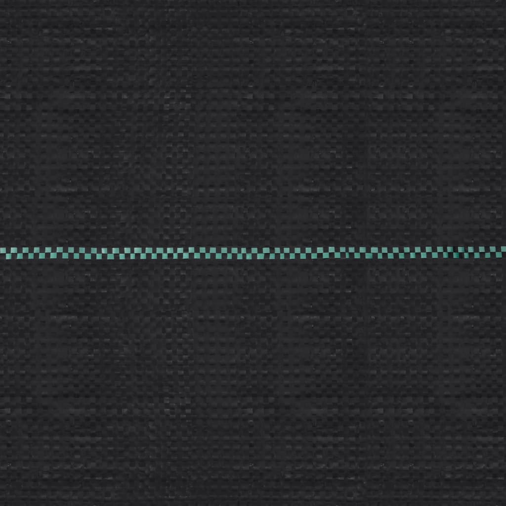 vidaXL Weed & Root Control Mat Black 2x100 m PP