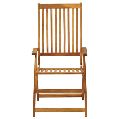 vidaXL Garden Chair | Set of 3 | Natural Wood | Solid Acacia Wood | Medium