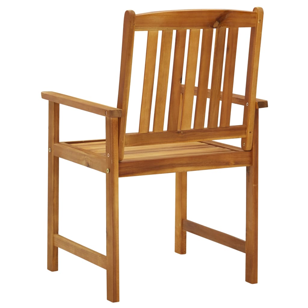 vidaXL Garden Chairs 4 pcs Solid Acacia Wood