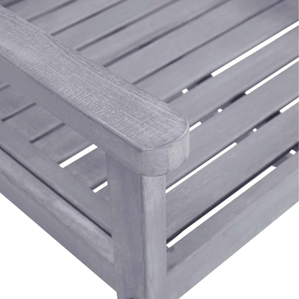 311875 vidaXL Garden Chairs 4 pcs Solid Acacia Wood Grey