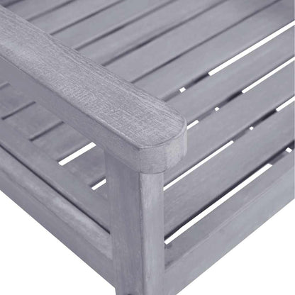 311875 vidaXL Garden Chairs 4 pcs Solid Acacia Wood Grey