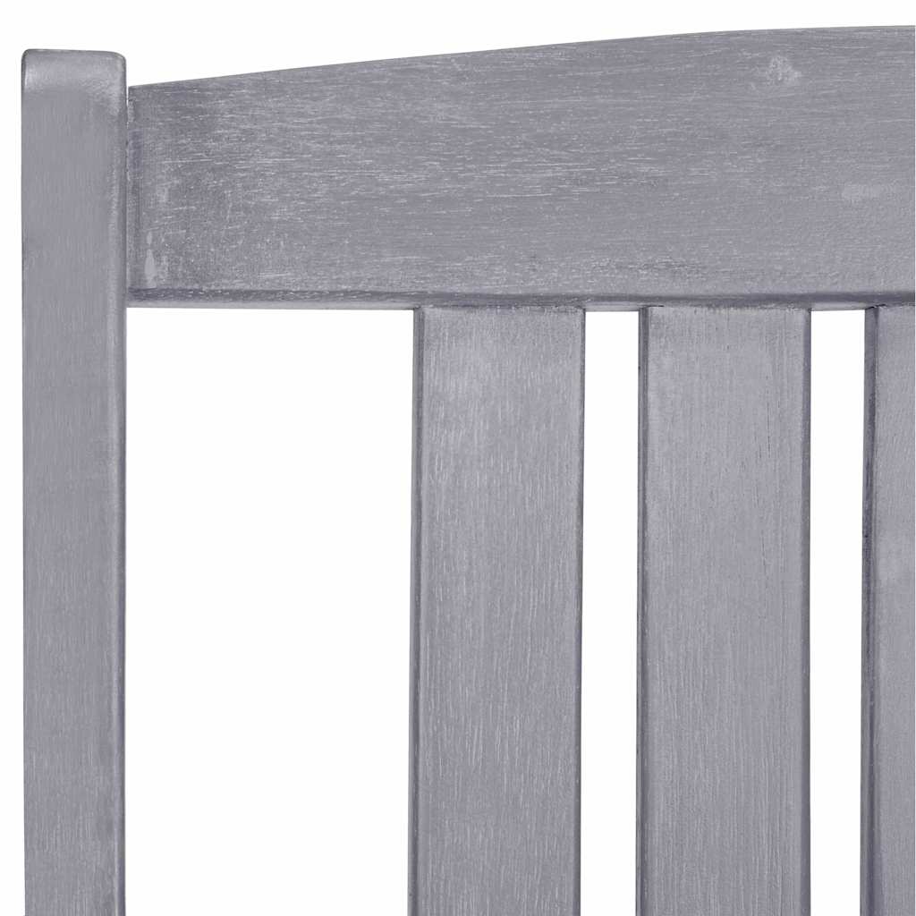 311875 vidaXL Garden Chairs 4 pcs Solid Acacia Wood Grey