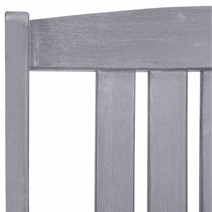 311875 vidaXL Garden Chairs 4 pcs Solid Acacia Wood Grey