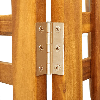 vidaXL 3-Panel Room Divider 121x2x170 cm Solid Acacia Wood