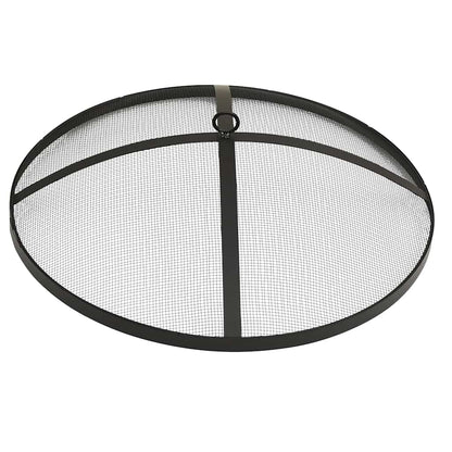 vidaXL 2-in-1 Fire Pit and BBQ with Poker 59x59x60 cm Stainless Steel