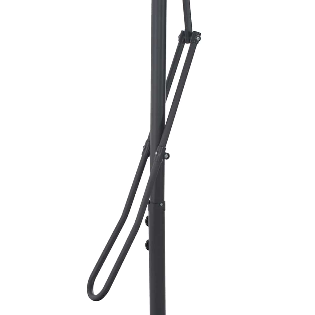 vidaXL Garden Parasol with Steel Pole Bordeaux Red 250x250x230 cm