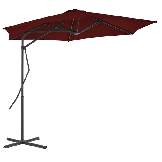 vidaXL Garden Parasol | Bordeaux Red | Fabric | Medium | Rotatable