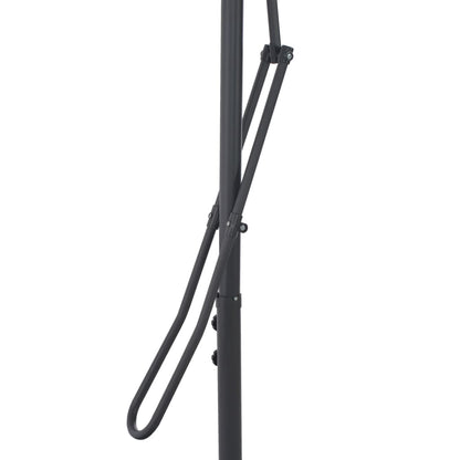 vidaXL Garden Parasol with Steel Pole Bordeaux Red 300x230 cm