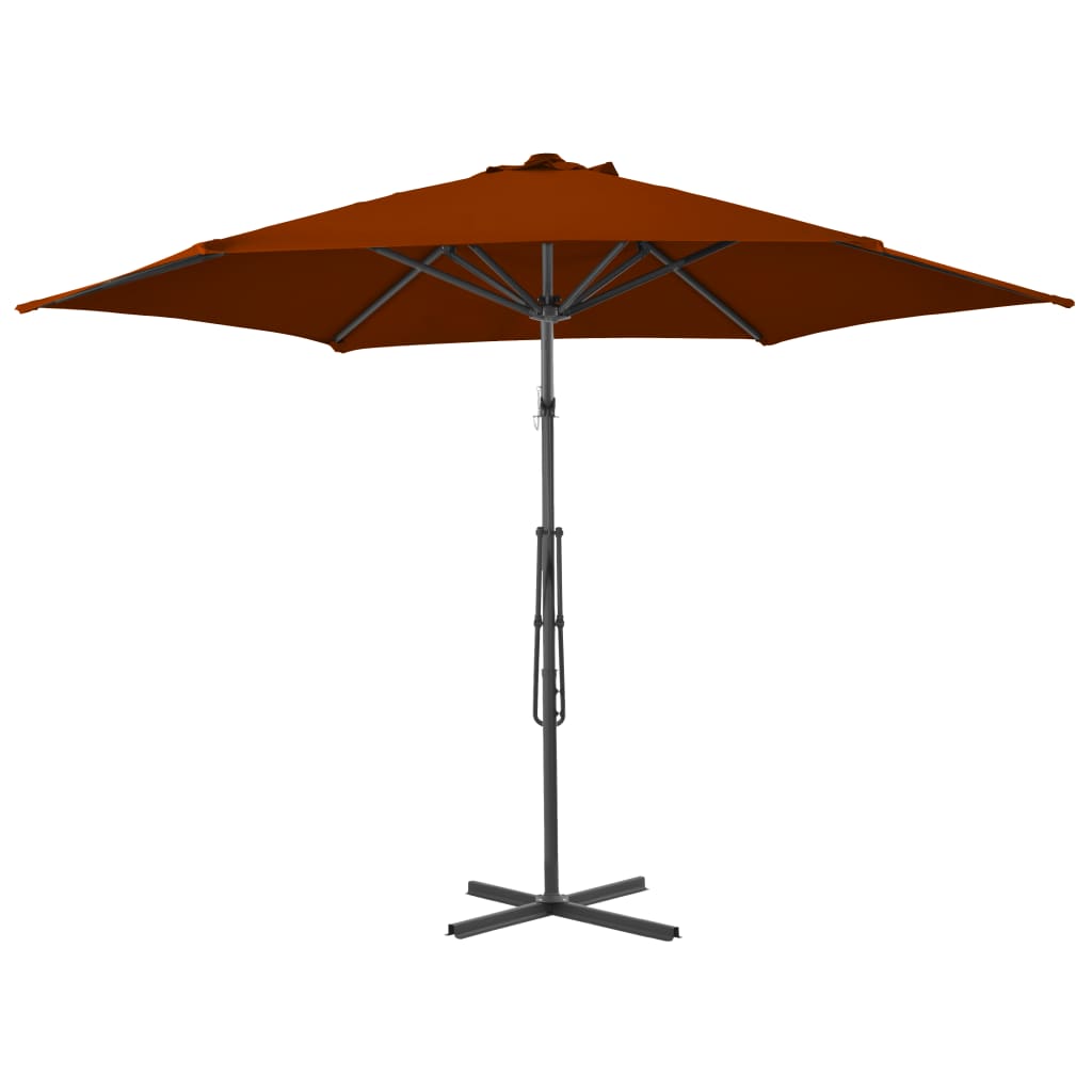 vidaXL Garden Parasol | Terracotta | Fabric | 300 cm diameter