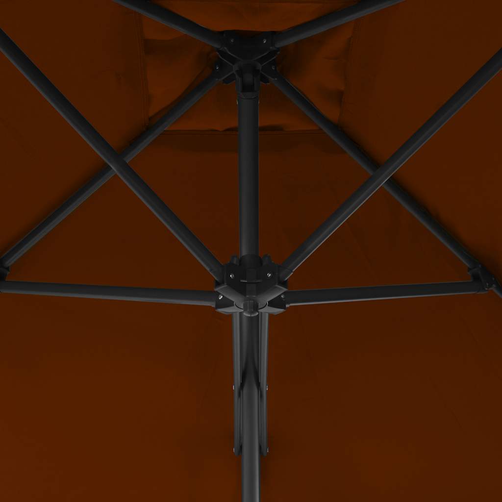 vidaXL Garden Parasol | Terracotta | Fabric | 300 cm diameter