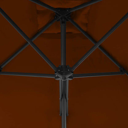 vidaXL Garden Parasol | Terracotta | Fabric | 300 cm diameter