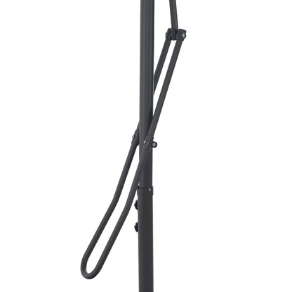 vidaXL Garden Parasol | Black | Polyester, Powder-Coated Steel | Large