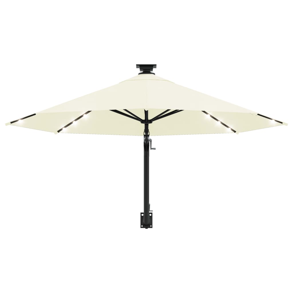 vidaXL Garden Parasol | Sand | Polyester, Metal | 300 cm diameter | Tiltable