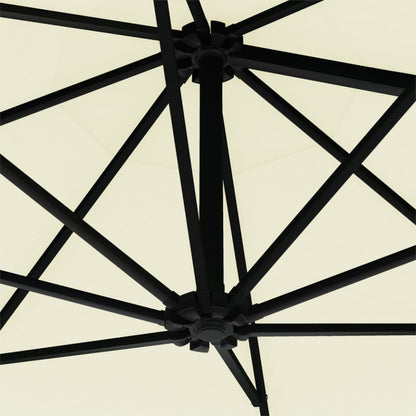 vidaXL Garden Parasol | Sand | Polyester, Metal | 300 cm diameter | Tiltable