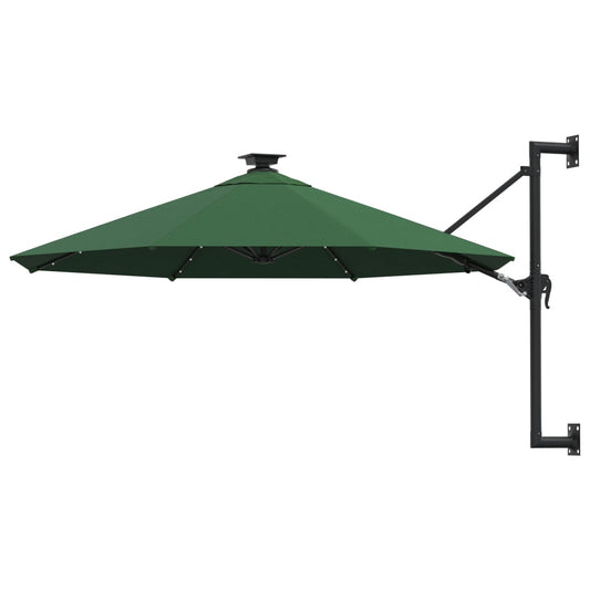 vidaXL Garden Parasol | Green | Polyester | Large | Tiltable | Garden Parasol