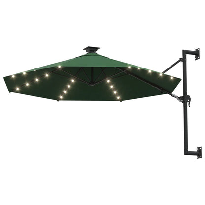 vidaXL Garden Parasol | Green | Polyester | Large | Tiltable | Garden Parasol
