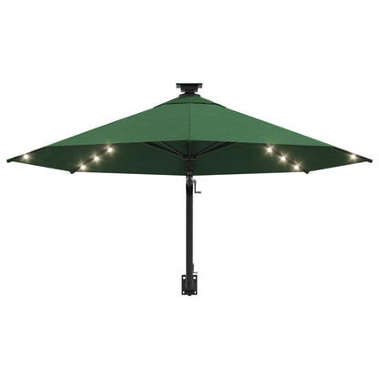 vidaXL Garden Parasol | Green | Polyester | Large | Tiltable | Garden Parasol