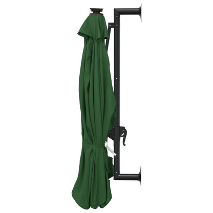 vidaXL Garden Parasol | Green | Polyester | Large | Tiltable | Garden Parasol