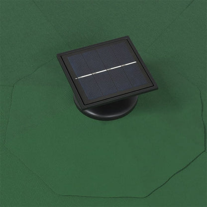 vidaXL Garden Parasol | Green | Polyester | Large | Tiltable | Garden Parasol