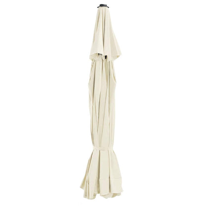 vidaXL Replacement Fabric for Outdoor Parasol Sand 515 cm