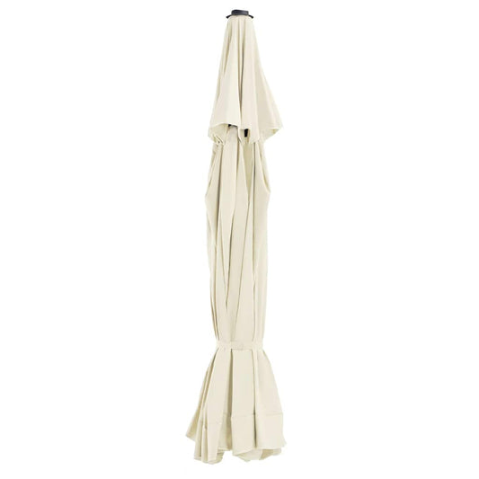 312538 vidaXL Replacement Fabric for Outdoor Parasol Sand 515 cm