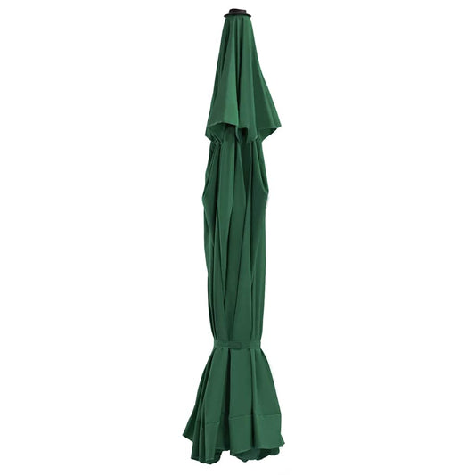 312539 vidaXL Replacement Fabric for Outdoor Parasol Green 515 cm