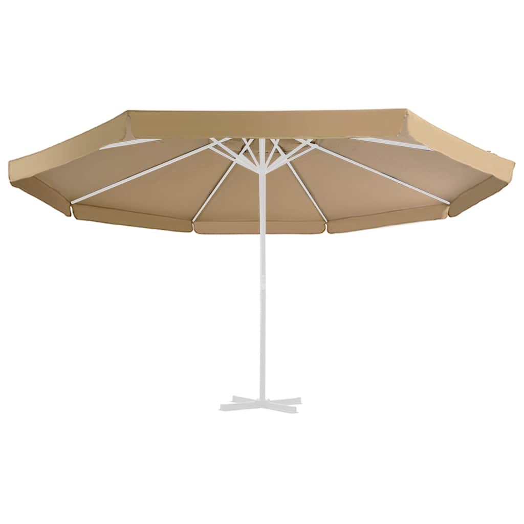 vidaXL Replacement Fabric for Outdoor Parasol Taupe 515 cm