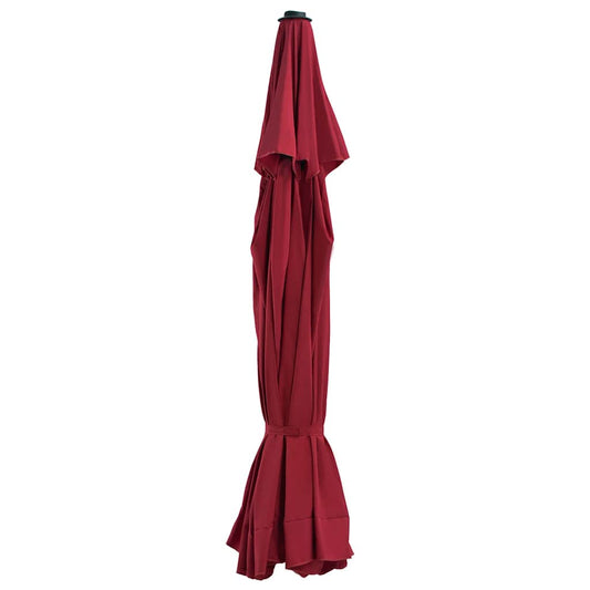 312542 vidaXL Replacement Fabric for Outdoor Parasol Bordeaux Red 515 cm