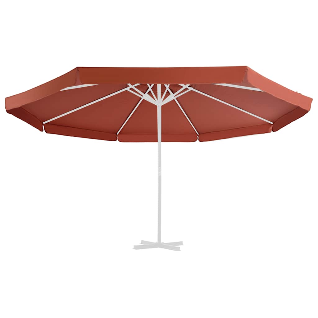 vidaXL Replacement Fabric for Outdoor Parasol Terracotta 500 cm
