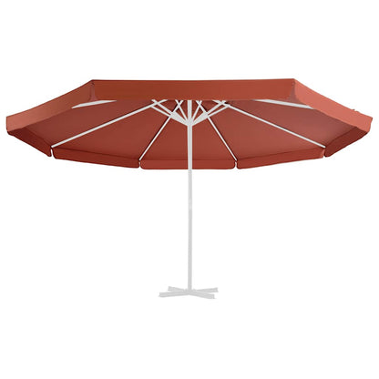 vidaXL Replacement Fabric for Outdoor Parasol Terracotta 500 cm