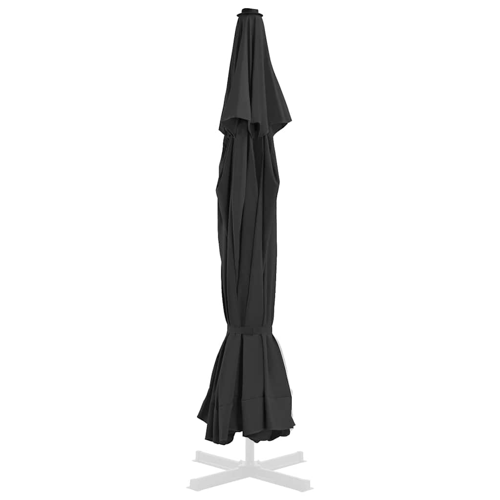 vidaXL Replacement Fabric for Outdoor Parasol Black 515 cm