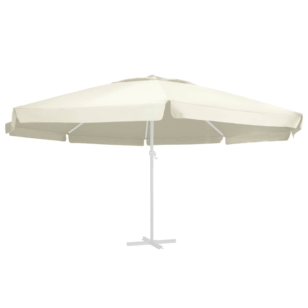 vidaXL Replacement Fabric for Outdoor Parasol Sand 610 cm
