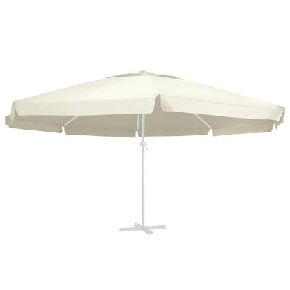 vidaXL Replacement Fabric for Outdoor Parasol Sand 610 cm