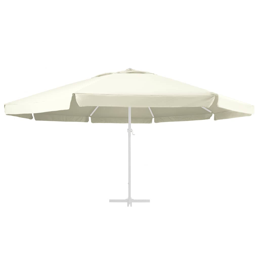 vidaXL Replacement Fabric for Outdoor Parasol Sand 610 cm