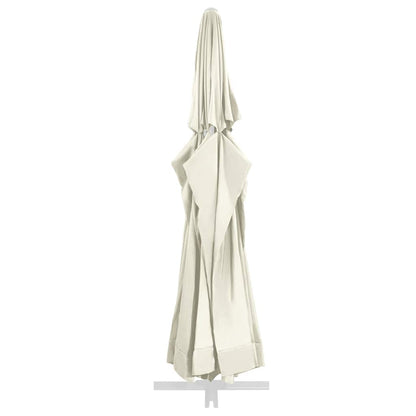 vidaXL Replacement Fabric for Outdoor Parasol Sand 610 cm
