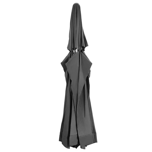 312548 vidaXL Replacement Fabric for Outdoor Parasol Anthracite 610 cm