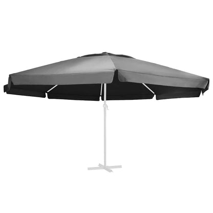 vidaXL Replacement Fabric for Outdoor Parasol Anthracite 610 cm