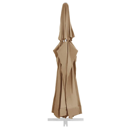 vidaXL Replacement Fabric for Outdoor Parasol Taupe 610 cm