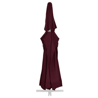 vidaXL Replacement Fabric for Outdoor Parasol Bordeaux Red 610 cm