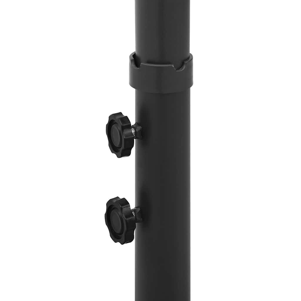 vidaXL Double Garden Parasol with Steel Pole Anthracite 600x300 cm