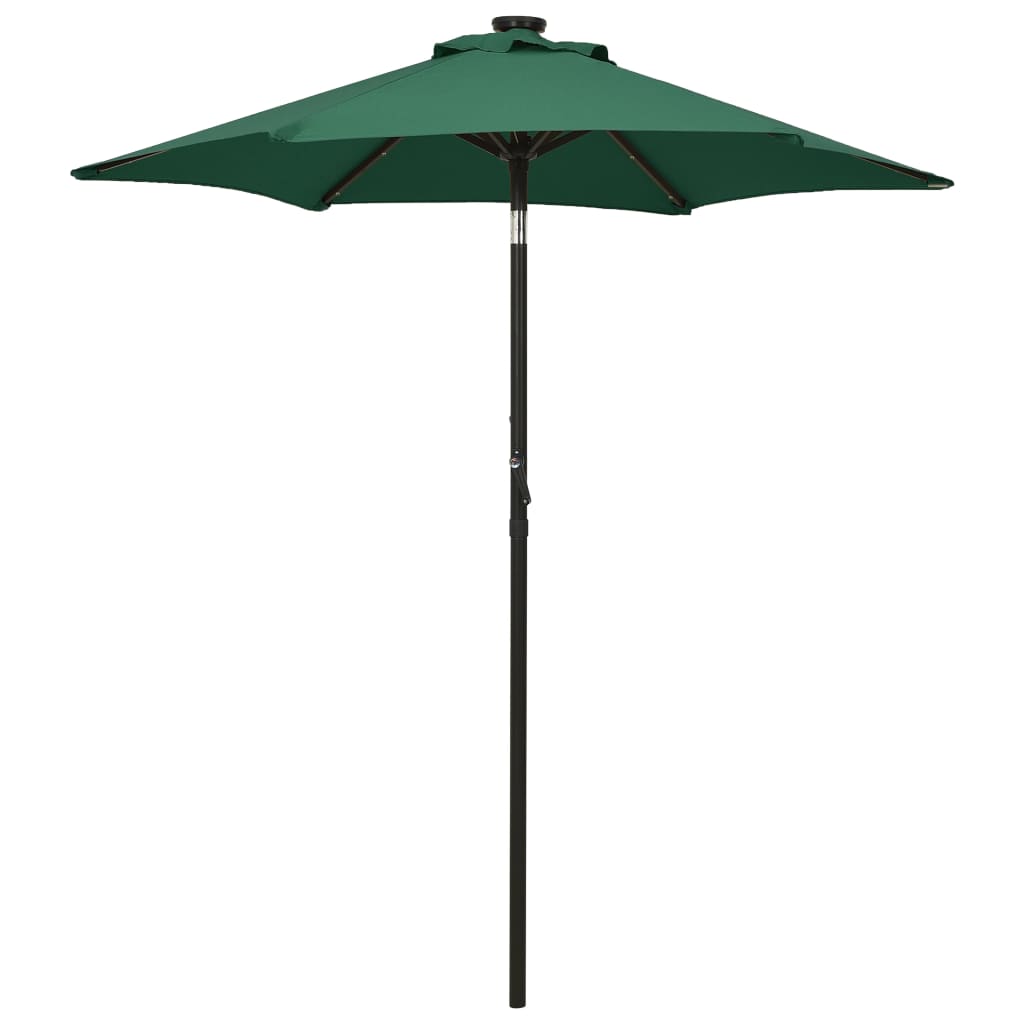 vidaXL Garden Parasol | Green and dark grey | Polyester, Aluminium