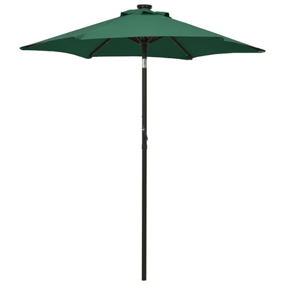 vidaXL Garden Parasol | Green and dark grey | Polyester, Aluminium