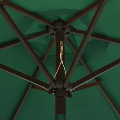 vidaXL Garden Parasol | Green and dark grey | Polyester, Aluminium